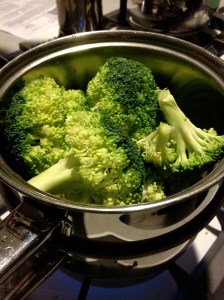 Broccoli in Steamer