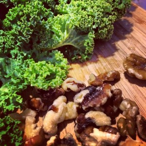Kale and Walnuts : )